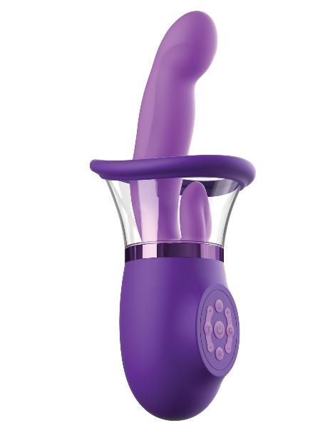 Фиолетовая помпа-вибратор Ultimate Pleasure Pro Plus от Pipedream
