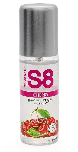 Смазка на водной основе S8 Flavored Lube со вкусом вишни - 125 мл. от Stimul8