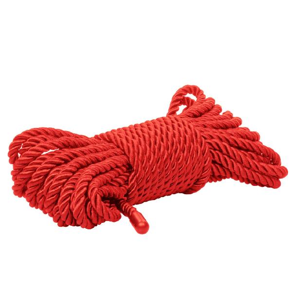 Красная мягкая веревка для бондажа BDSM Rope 32.75 - 10 м. от California Exotic Novelties