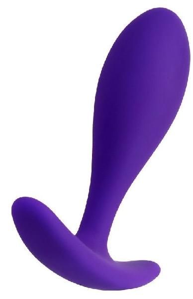 Фиолетовая удлиненная анальная втулка  - 7,2 см. от Штучки-дрючки