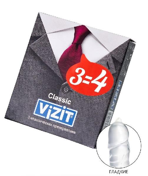 Классические презервативы VIZIT Classic - 3 шт. от VIZIT