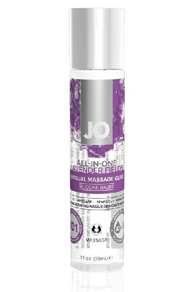 Массажный гель ALL-IN-ONE Massage Oil Lavender с ароматом лаванды - 30 мл. от System JO