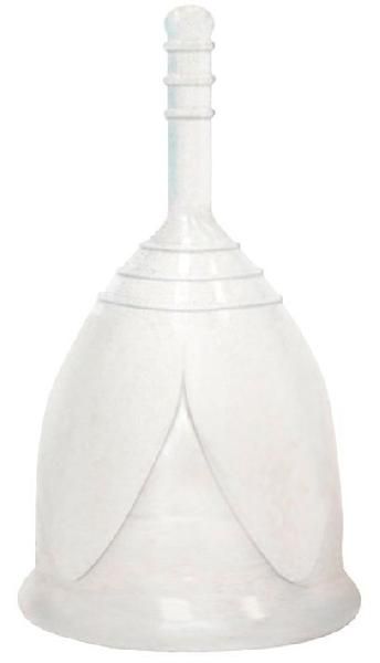 Белая менструальная чаша размера S от Тюльпан