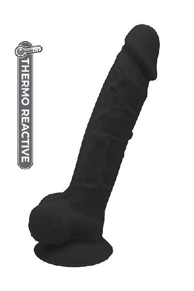 Черный фаллоимитатор на присоске DILDO 9.5INCH - 21 см. от Dream Toys