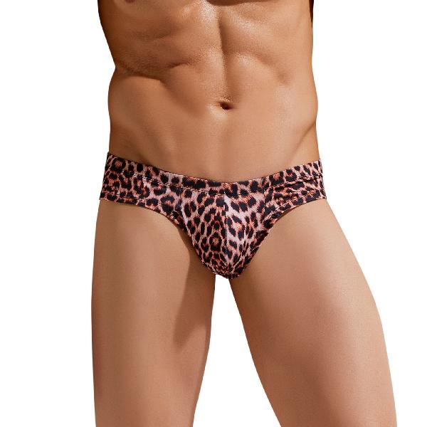 Мужские трусы-бразилиана с леопардовым принтом Micro Touch Hipster от Gauvine