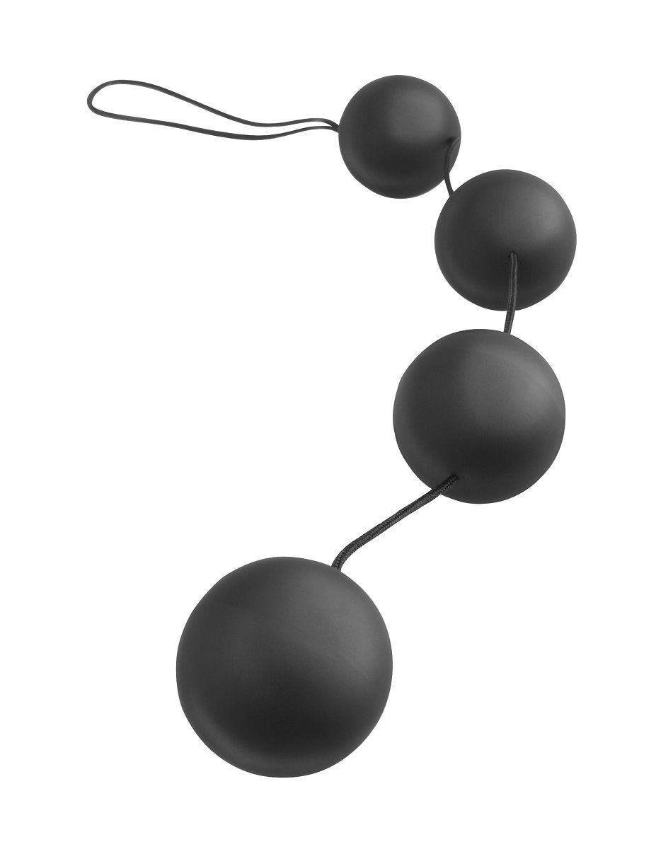 Анальная цепочка из 4 шариков Deluxe Vibro Balls от Pipedream