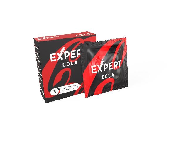 Презервативы с ароматом колы Expert Cola - 3 шт. от Expert