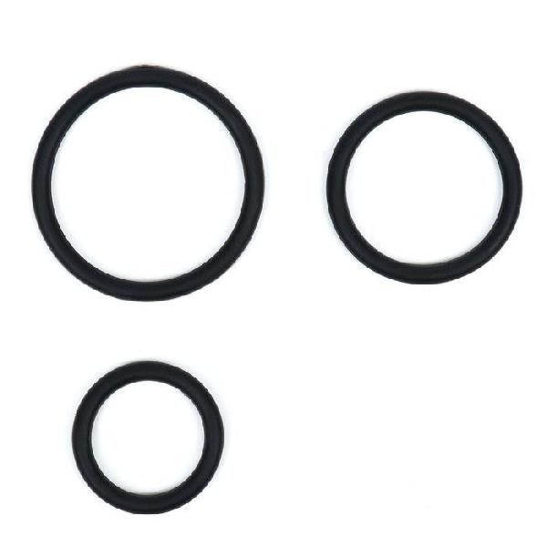 Набор из 3 черных эрекционных колец «Оки-Чпоки» от Сима-Ленд