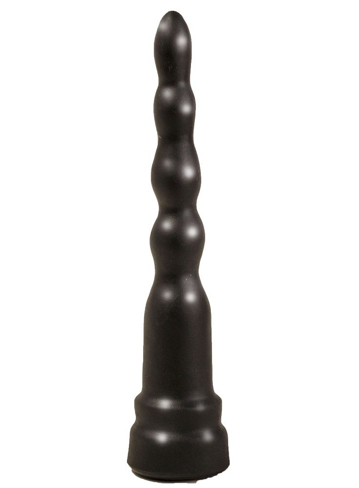 Чёрная анальная ёлочка из 5 звеньев - 20 см. от LOVETOY (А-Полимер)