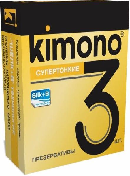 Супертонкие презервативы KIMONO - 3 шт. от Kimono