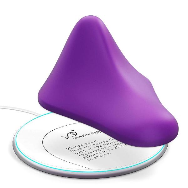 Фиолетовый треугольный вибромассажер Triangle Muscle Massager от Tracy s Dog