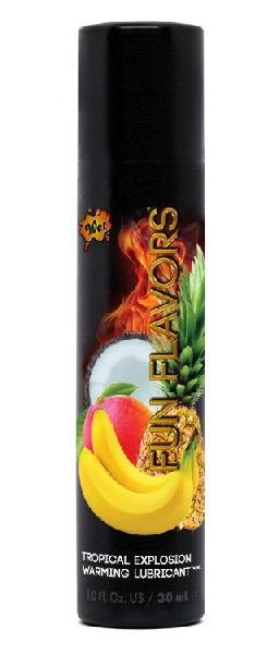 Разогревающий лубрикант Fun Flavors 4-in-1 Tropical Explosion с ароматом тропических фруктов - 30 мл. от Wet International Inc.