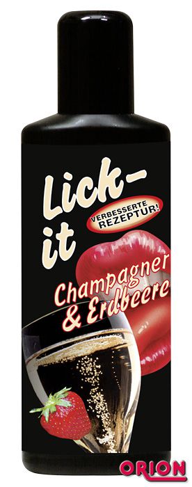 Смазка со вкусом клубники с шампанским Lick It - 50 мл. от Lubry GmbH