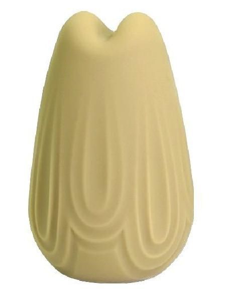 Желтый перезаряжаемый вибратор Vase - 7,4 см. от CNT