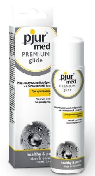 Гипоаллергенный силиконовый лубрикант pjur MED Premium glide - 100 мл. от Pjur