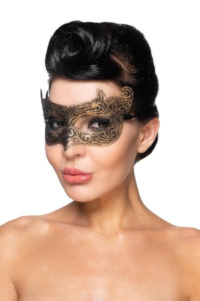 Золотистая карнавальная маска  Шедар  от Сумерки богов
