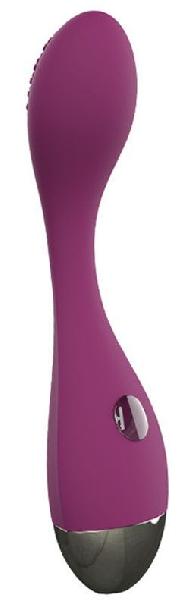 Фиолетовый вибромассажер G-Spot Evelyn - 15,1 см. от Kiss Toy
