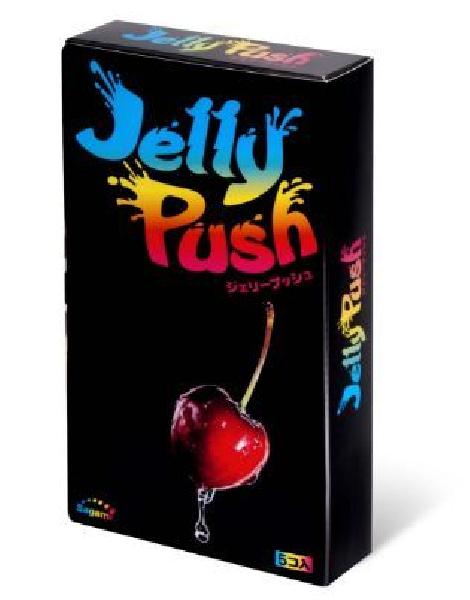 Розовые презервативы Sagami Jelly Push - 5 шт. от Sagami