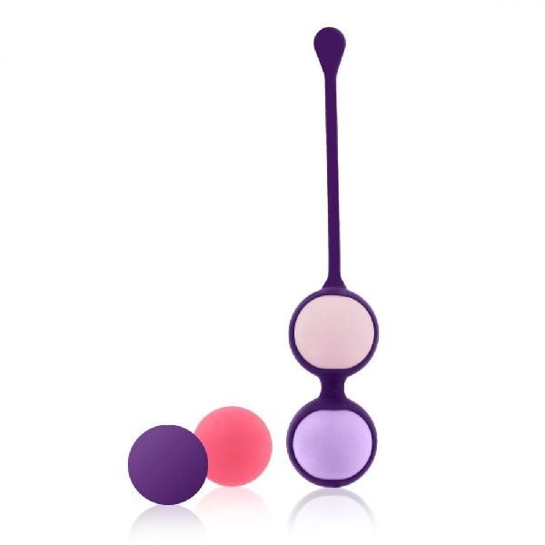 Фиолетовая оболочка с 4 сменными шариками Pussy Playballs от Rianne S