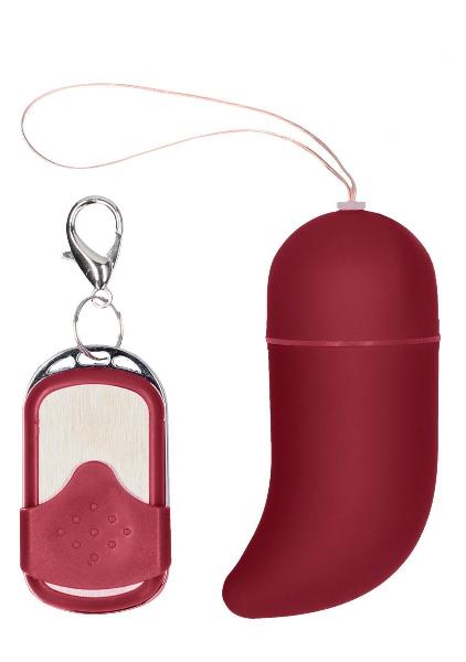 Красное виброяйцо Medium Wireless Vibrating G-Spot Egg с пультом - 7,5 см. от Shots Media BV