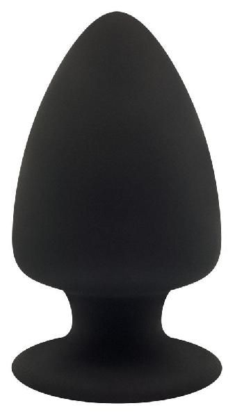 Черная анальная втулка Premium Silicone Plug S - 9 см. от Adrien Lastic