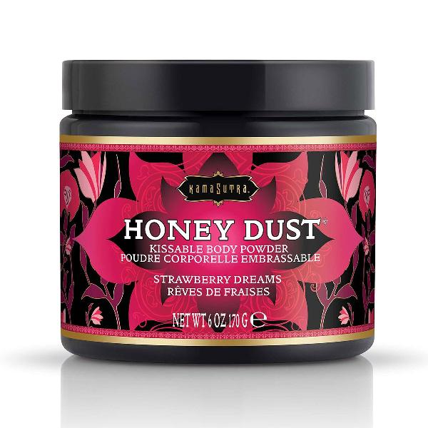 Пудра для тела Honey Dust Body Powder с ароматом клубники - 170 гр. от Kama Sutra