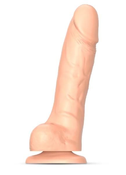 Телесный фаллоимитатор Sliding Skin Realistic Dildo XL с подвижной кожей - 19 см. от Strap-on-me
