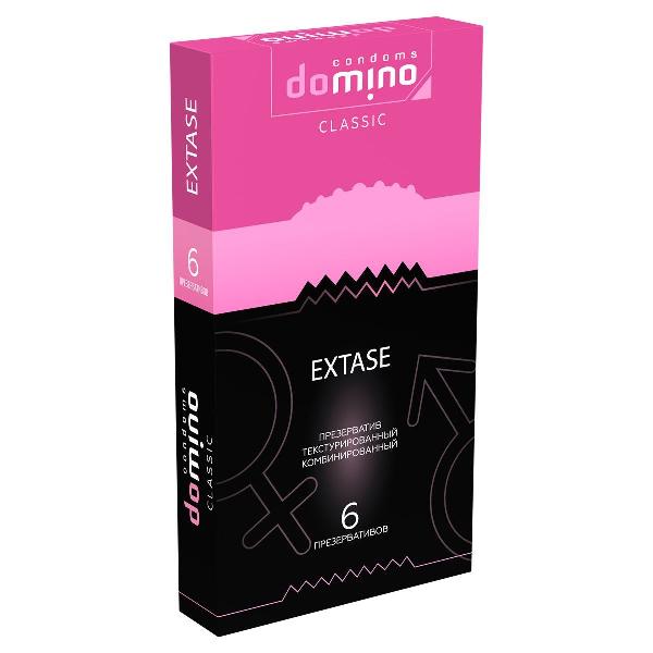Презервативы с точками и рёбрышками DOMINO Classic Extase - 6 шт. от Domino