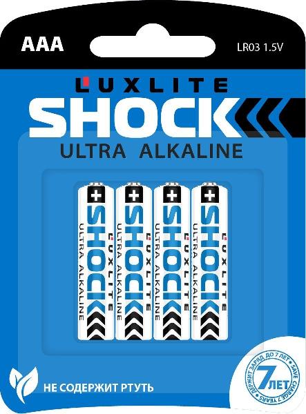 Батарейки Luxlite Shock (BLUE) типа ААА - 4 шт. от Luxlite