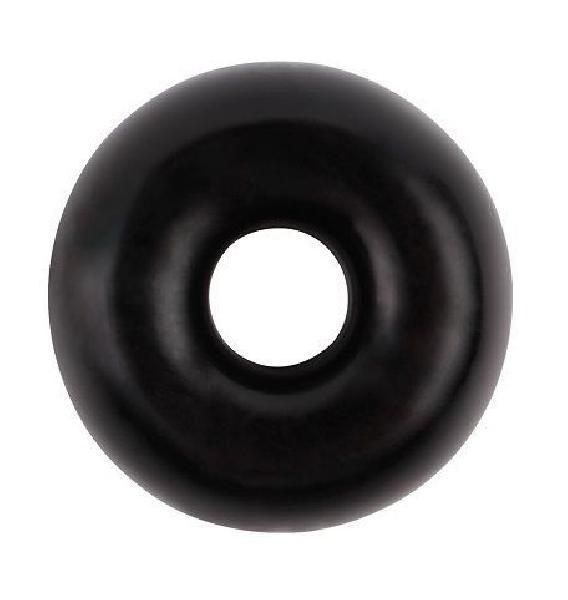 Черное эрекционное кольцо-бублик Fat O Cock Ring #2 от Chisa