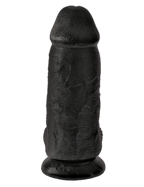 Черный фаллоимитатор на присоске Chubby - 22,9 см. от Pipedream