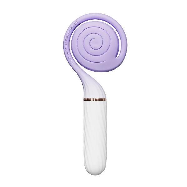 Сиреневый женский вибратор Lollipop с вакуумной стимуляцией от Otouch