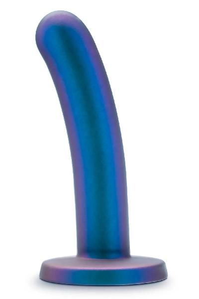 Синяя насадка с гладкой поверхностью Surrender 5.75 Inch Intermediate Pegging Dildo - 14,6 см. от Blush Novelties