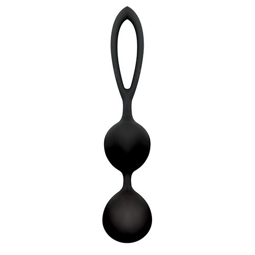 Чёрные вагинальные шарики из силикона BLACKBERRIES PUSSY SILICONE  от Toyz4lovers