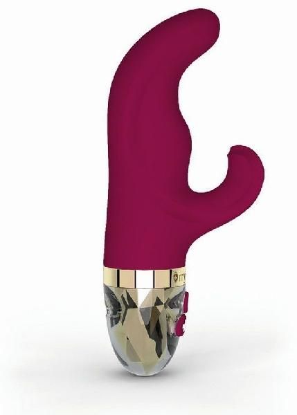 Ярко-розовый вибратор-кролик Hop Hop Bob - 16 см. от MyStim