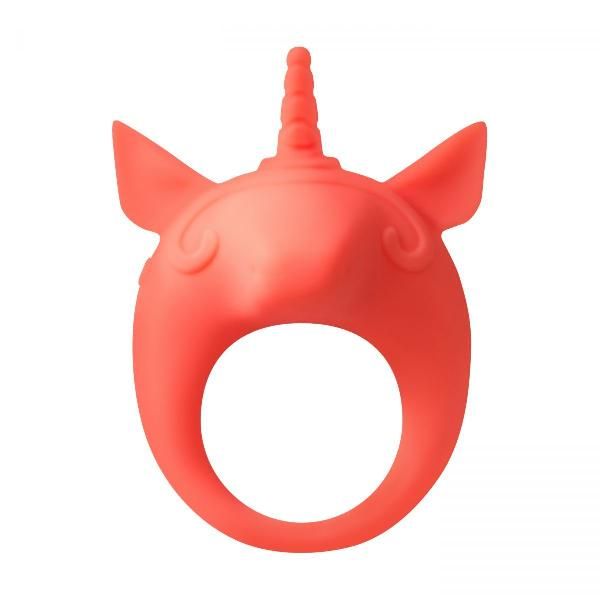 Оранжевое эрекционное кольцо Unicorn Alfie от Lola toys