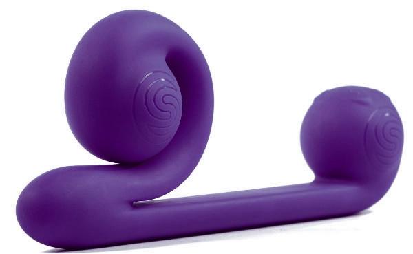 Уникальный фиолетовый вибромассажер-улитка для двойной стимуляции Snail Vibe от Snail