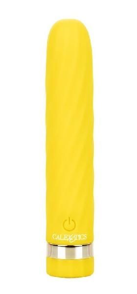 Желтая перезаряжаемая вибропуля Slay #SeduceMe - 12 см. от California Exotic Novelties