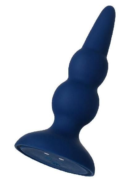 Синяя анальная вибровтулка O Play Prime - 12 см. от ToyFa