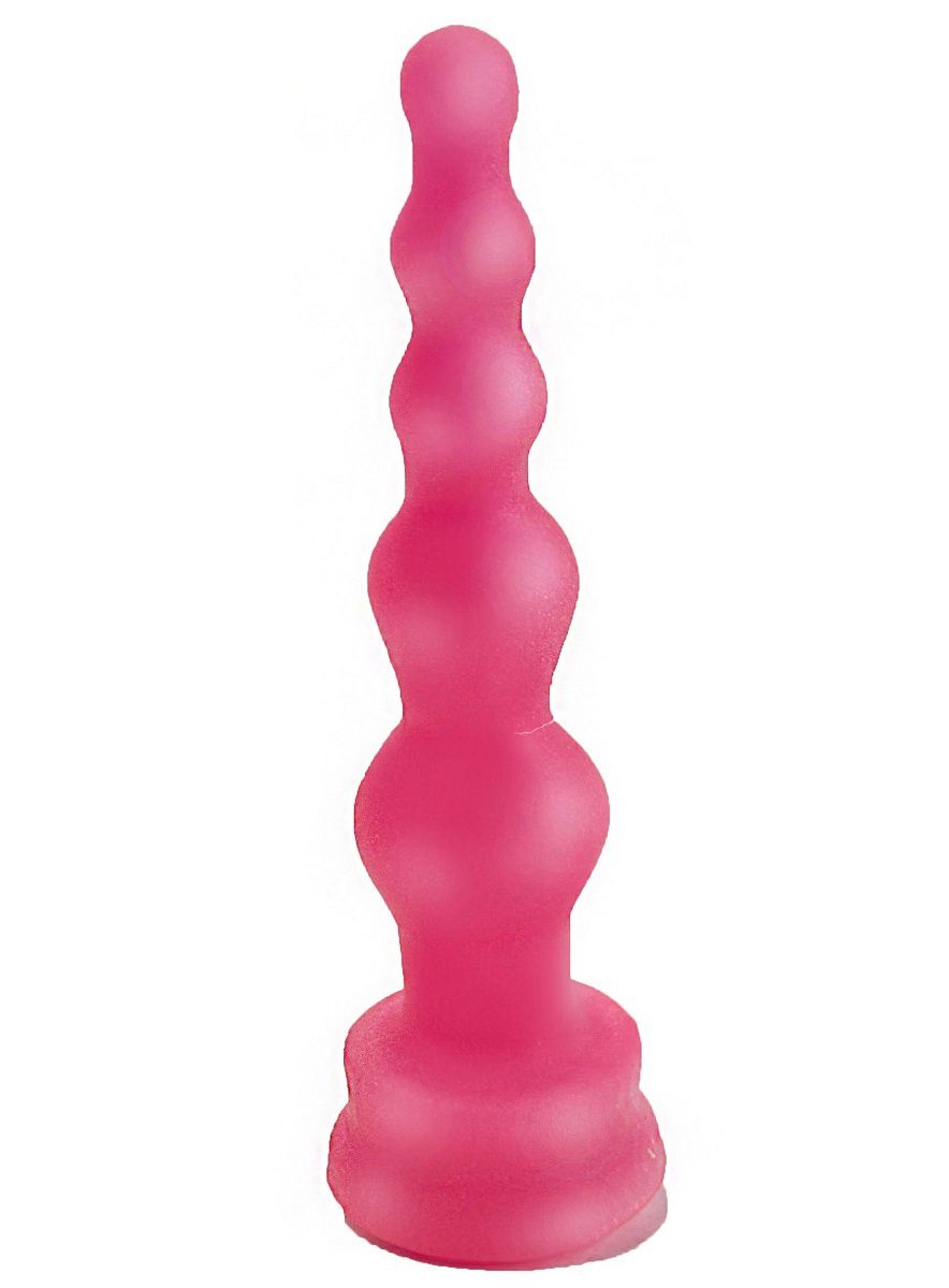 Розовая анальная ёлочка - 17,5 см. от LOVETOY (А-Полимер)