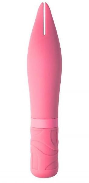 Розовый мини-вибратор BonBon’s Powerful Spear - 15,2 см. от Lola toys