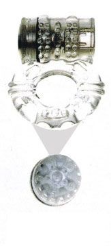 Прозрачное эрекционное кольцо с вибратором и стимуляцией клитора от Sextoy 2011