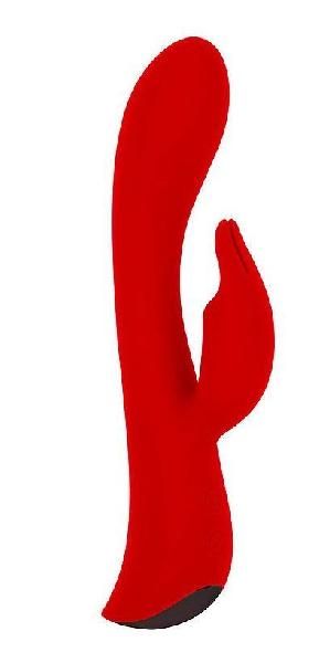 Красный вибромассажер-кролик 5  Silicone Bunny Love - 19,1 см. от Erokay