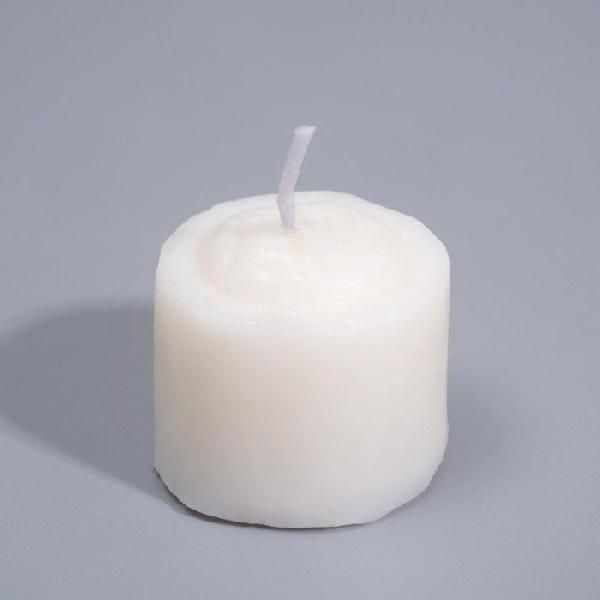 Белая свеча для БДСМ «Роза» из низкотемпературного воска от Сима-Ленд