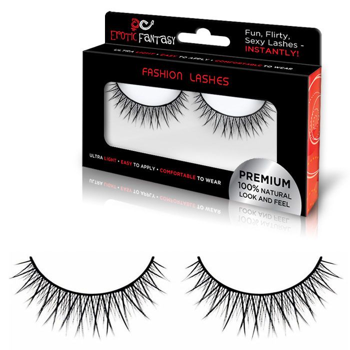 Объемные черные накладные реснички Volumissime от Erotic Fantasy