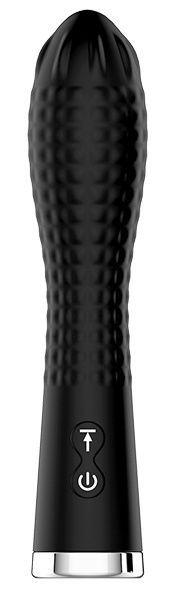 Черный вибромассажер TWIRLING TWILIGHT - 12,5 см. от Dream Toys