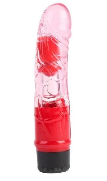 Розовый вибратор-реалистик 7 Inch Realistic Vibe - 18 см. от Chisa
