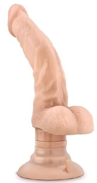 Телесный мультискоростной реалистичный вибратор The Boss Man - 26,7 см. от Blush Novelties