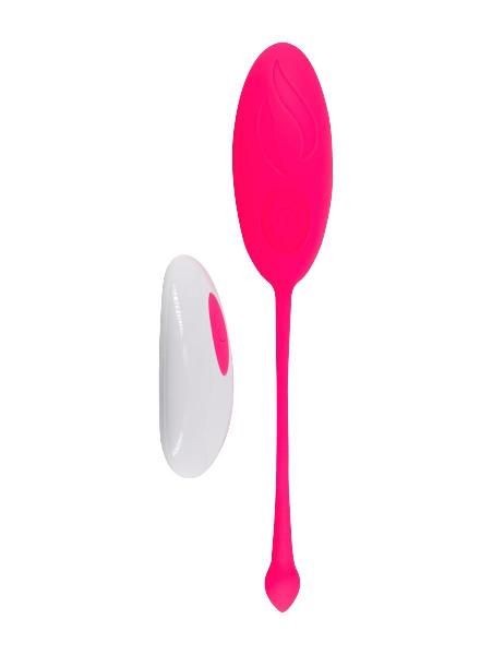 Ярко-розовое вагинальное виброяйцо с пультом ДУ от Свободный ассортимент