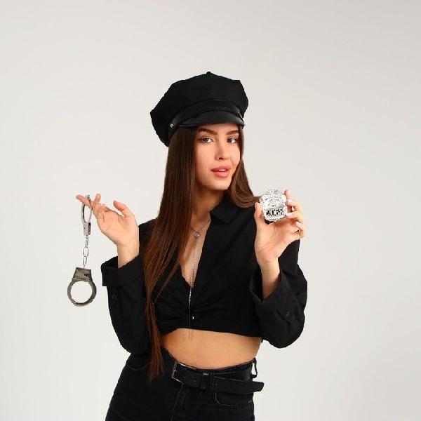 Эротический набор «Секс-полиция»: шапка, наручники, значок от Сима-Ленд